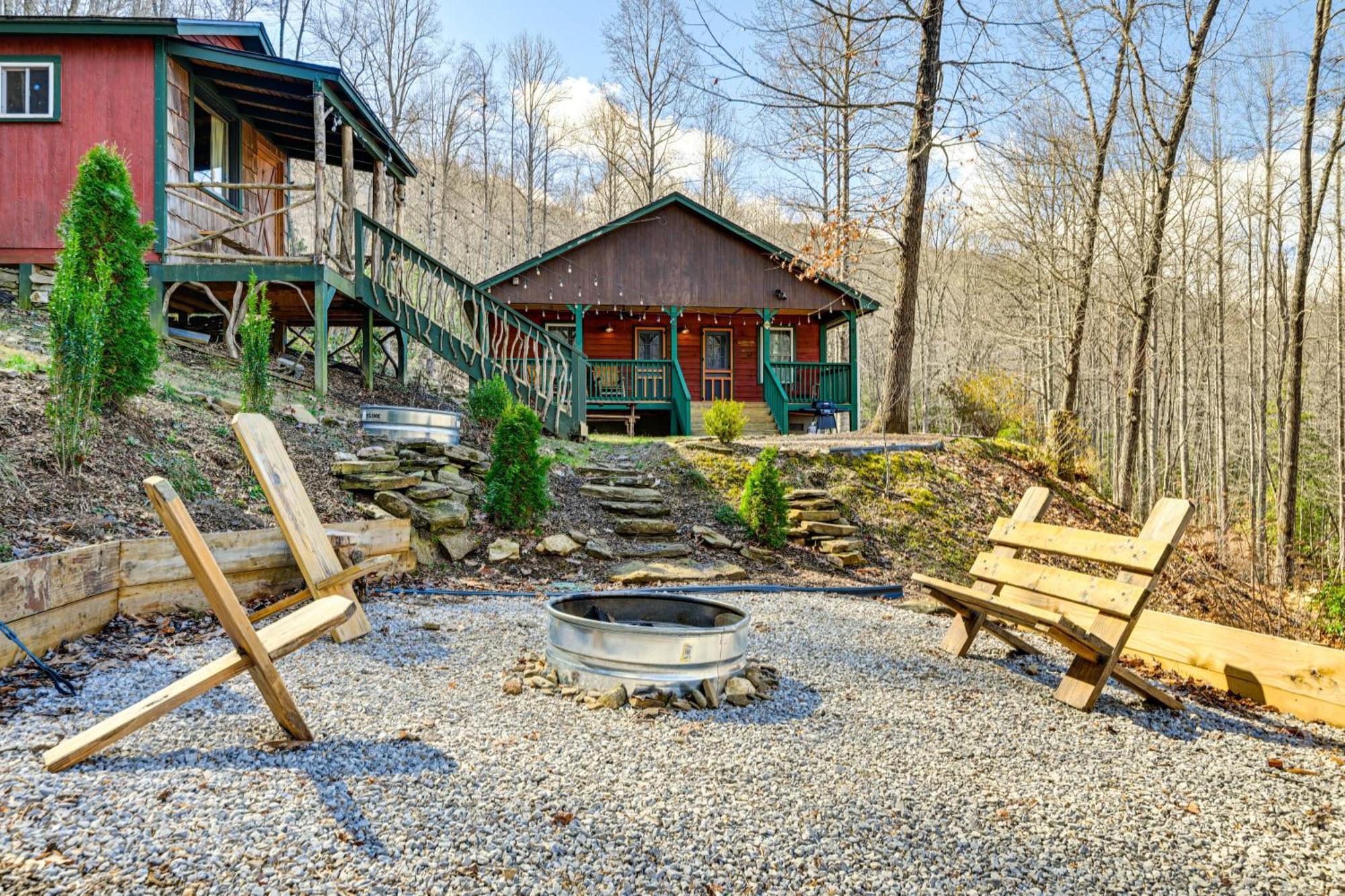 Smoky Mountain Cabin With Camping Area And Fire Pit! Whittier Exterior photo
