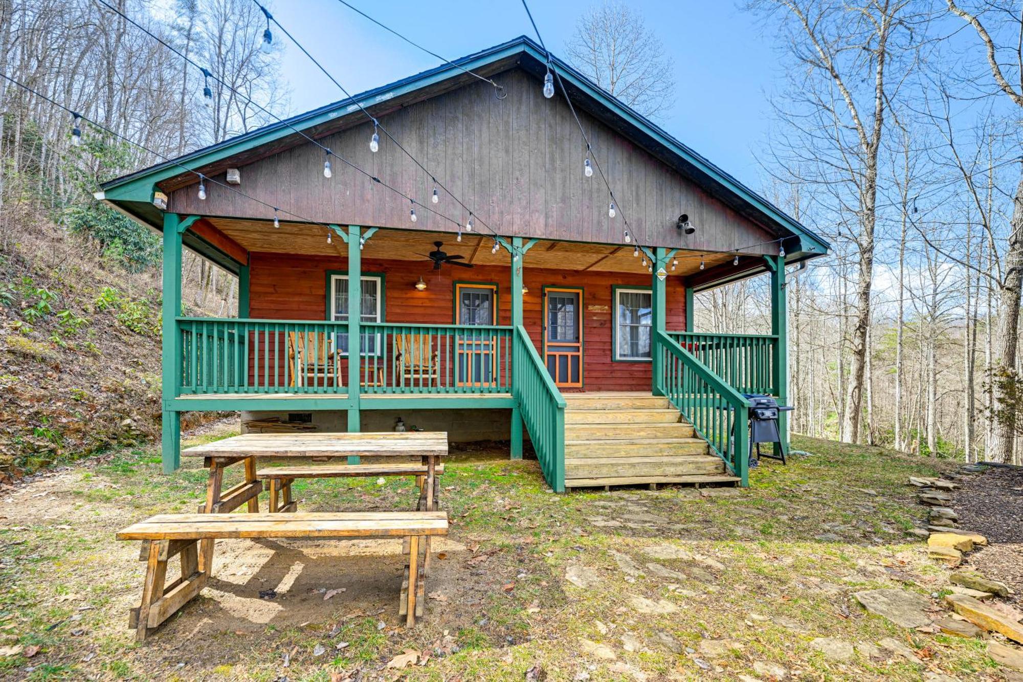 Smoky Mountain Cabin With Camping Area And Fire Pit! Whittier Exterior photo