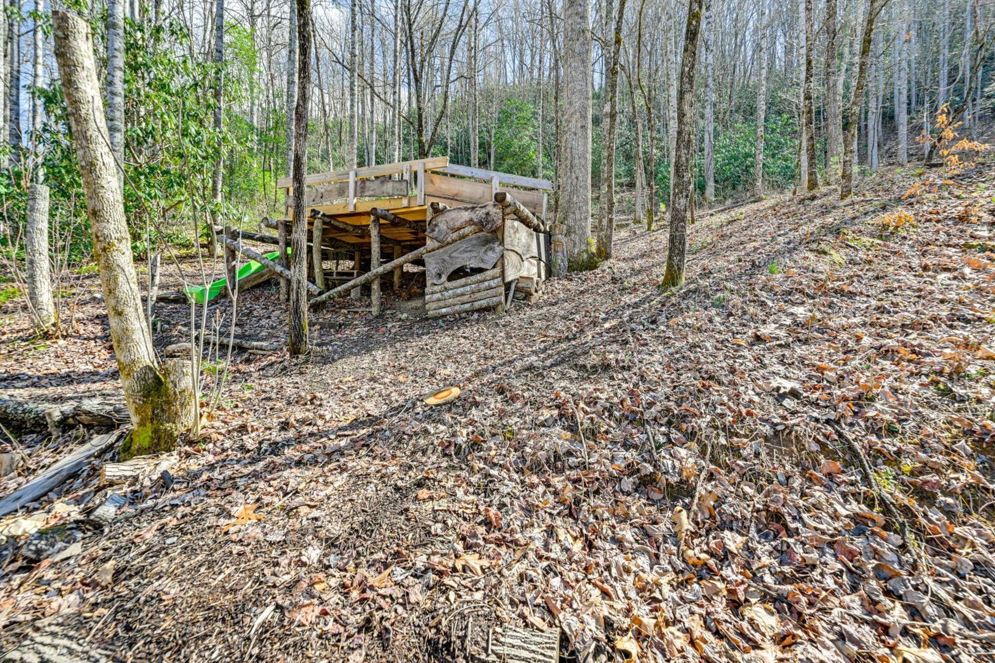 Smoky Mountain Cabin With Camping Area And Fire Pit! Whittier Exterior photo